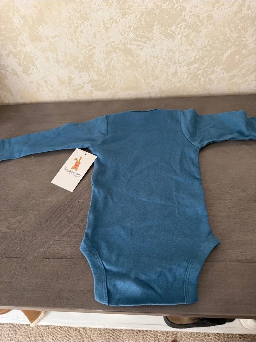 Long-Sleeve Baby One-Piece Bodysuit - Blue - Born to Be Wild